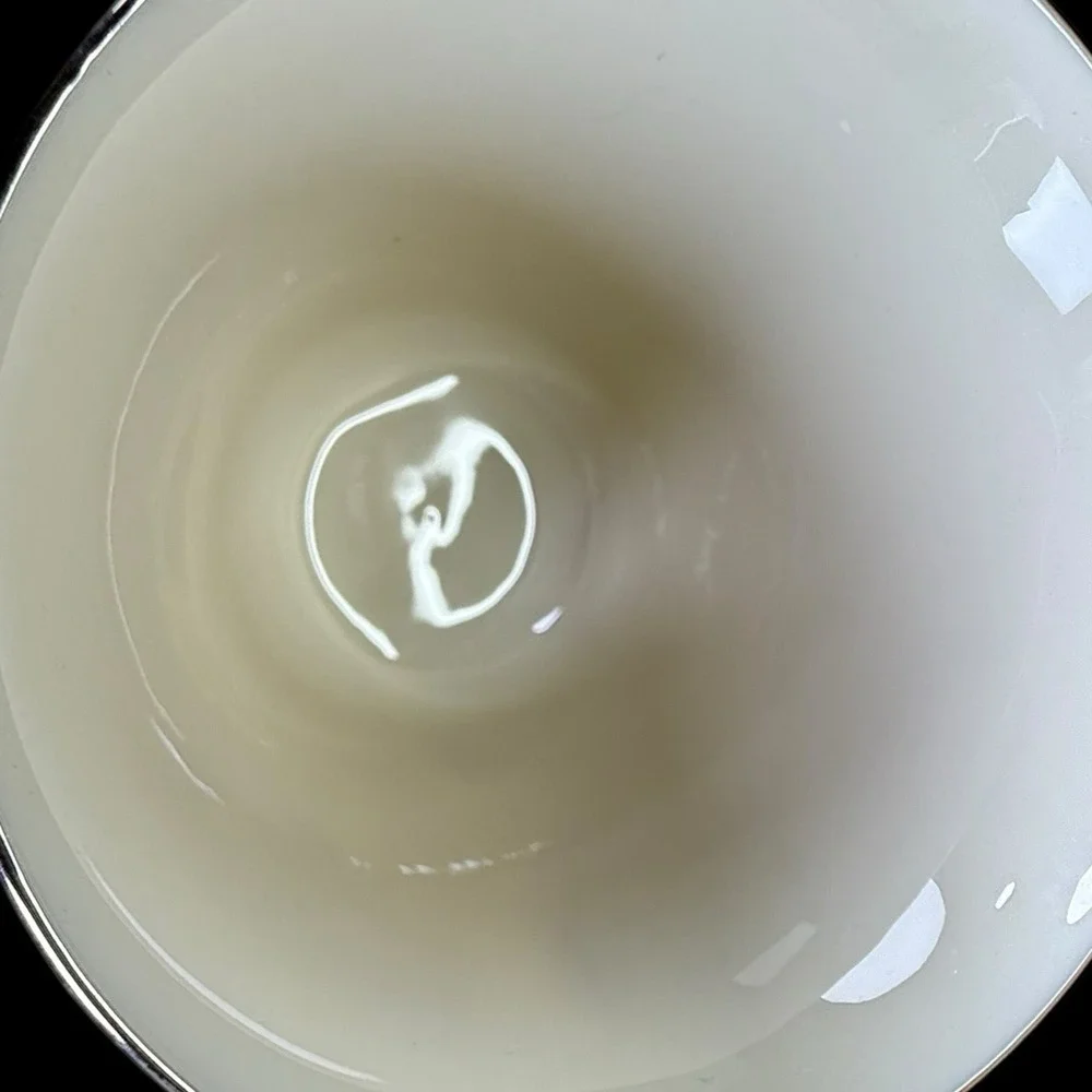Lenox Lace Point Footed Tea Coffee‎ Cups With Saucers Set Of 2 Read